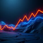 График биткоина под давлением ниже ключевого уровня тренда